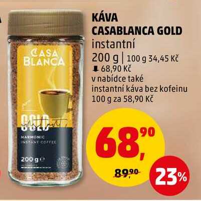 KÁVA CASABLANCA GOLD, 200 g