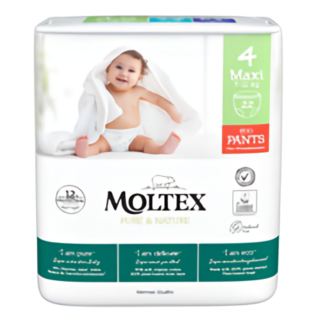 Moltex Pure & Nature Plenkové kalhotky Maxi vel. 4 (7-12 kg)