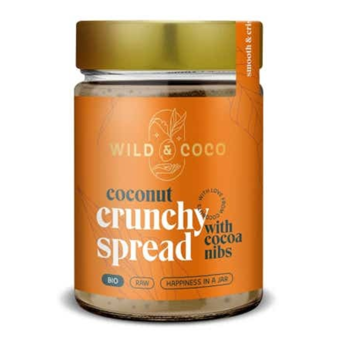 Wild & Coco BIO Crunchy coconut spread with cocoa nibs