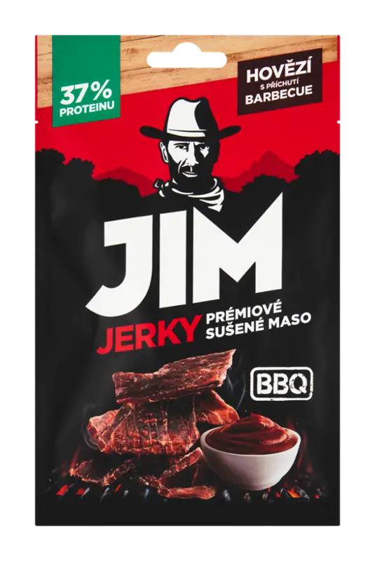 Jim Jerky Prémiové sušené maso hovězí s příchutí BBQ, 23 g