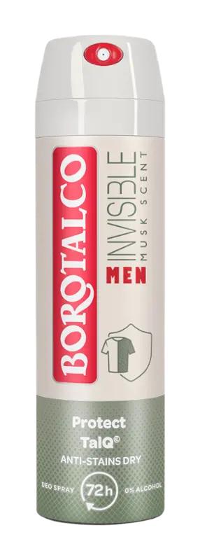 Borotalco Deodorant sprej pro muže Invisible Musk Scent, 150 ml