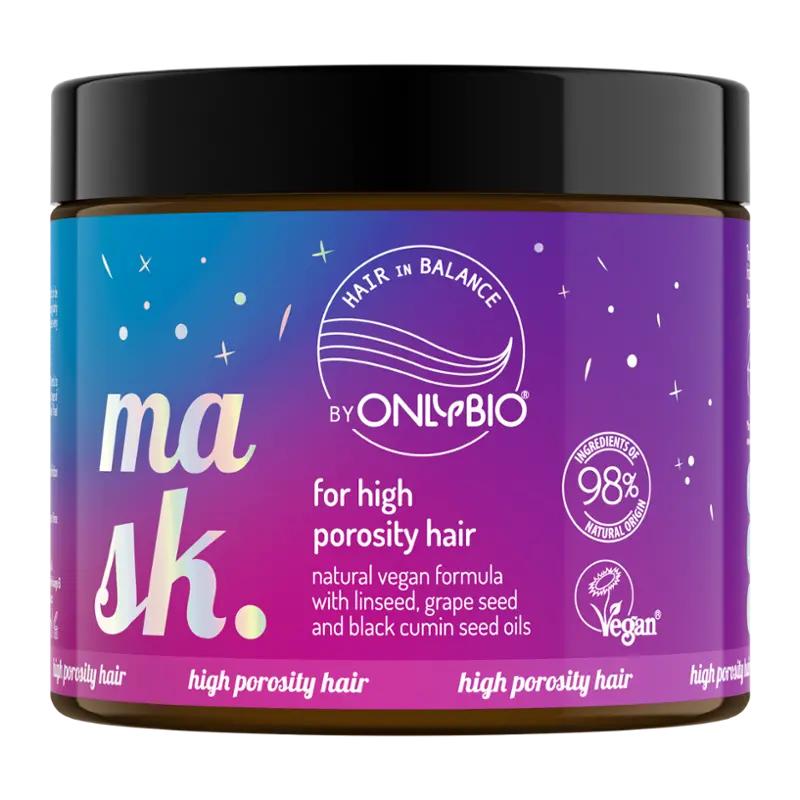 OnlyBio Maska pro vlasy s vysokou pórovitostí, 400 ml