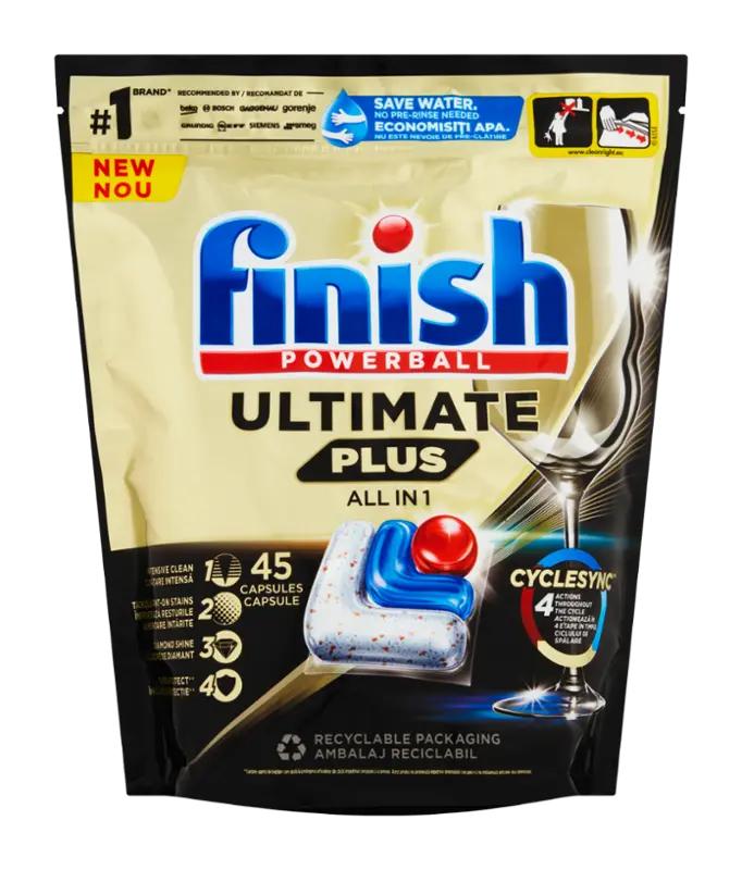 Finish Kapsle do myčky nádobí Powerball Ultimate Plus All in 1, 45 ks