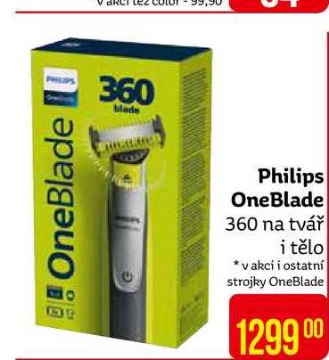 Philips OneBlade 360 na tvář i tělo 
