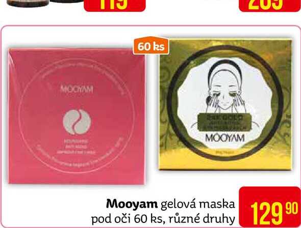 Mooyam gelová maska pod oči 60 ks, různé druhy 