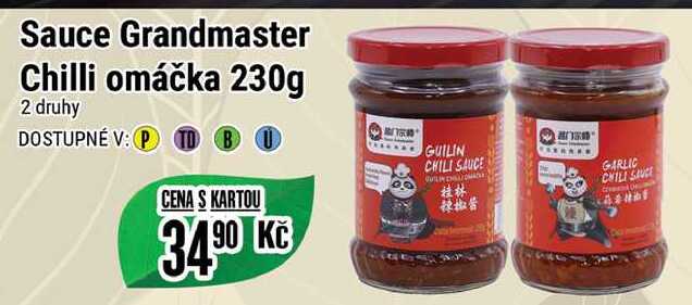 Sauce Grandmaster Chilli omáčka 230 g