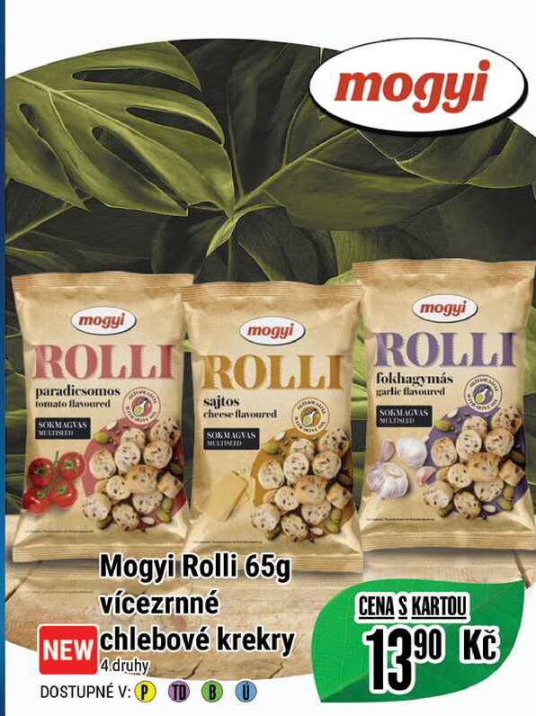 Mogyi Rolli 65g vícezrnné chlebové krekry