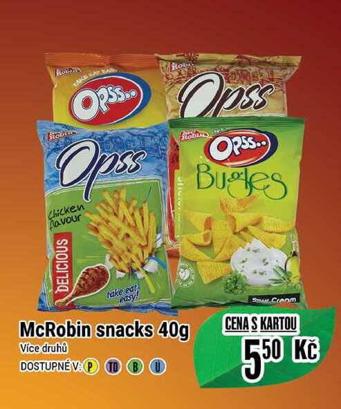 McRobin snacks 40g  