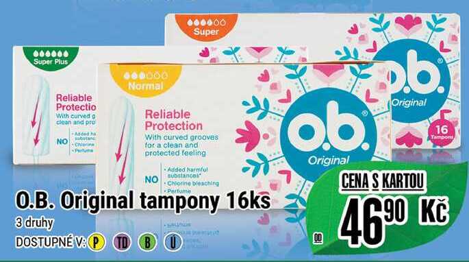 O.B. Original tampony 16ks   