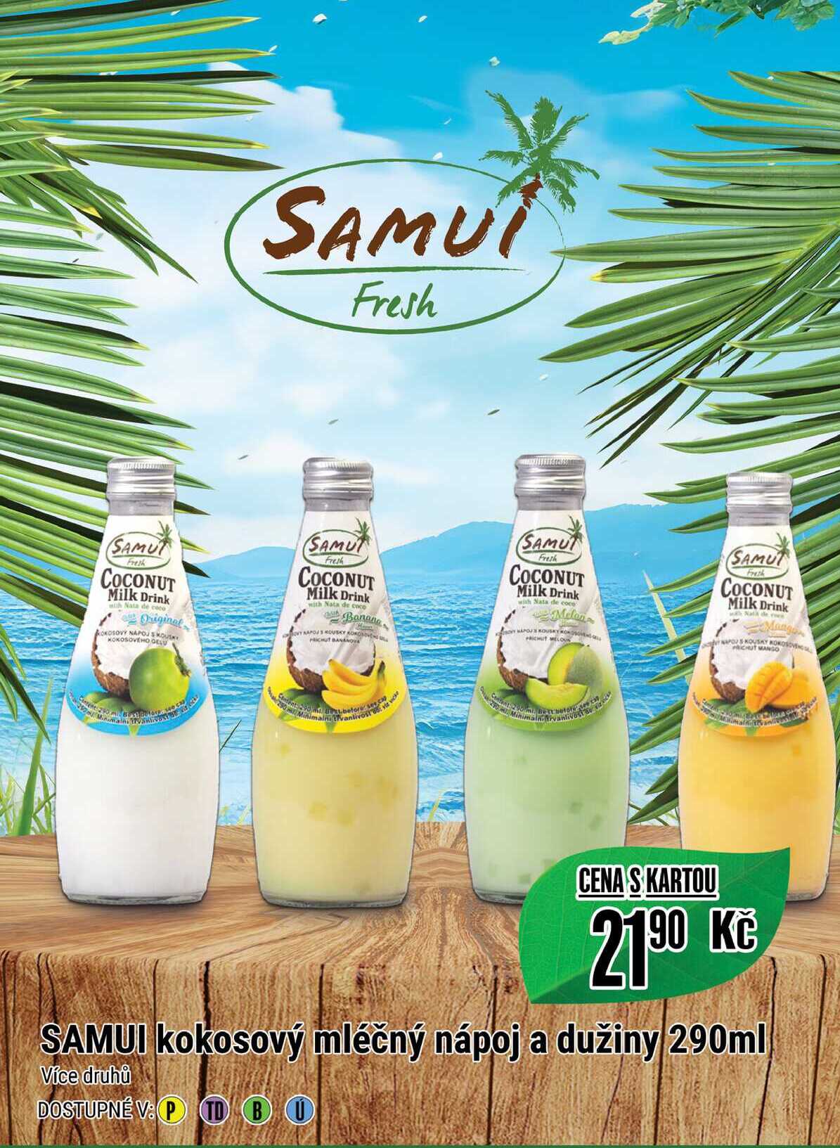 SAMUI kokosový mléčný nápoj a dužiny 290ml  