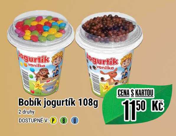 Bobík jogurtík 108g 
