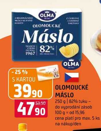 Olomoucké máslo 250g