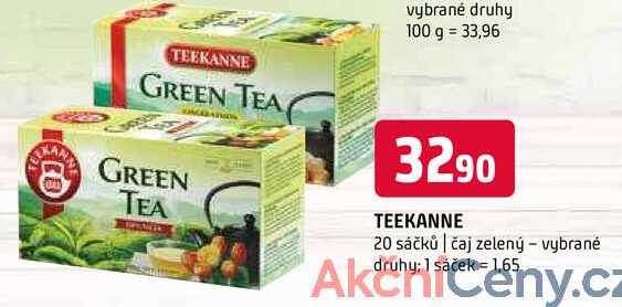 Teekanne Zelený čaj, vybrané druhy 20 sáčků 