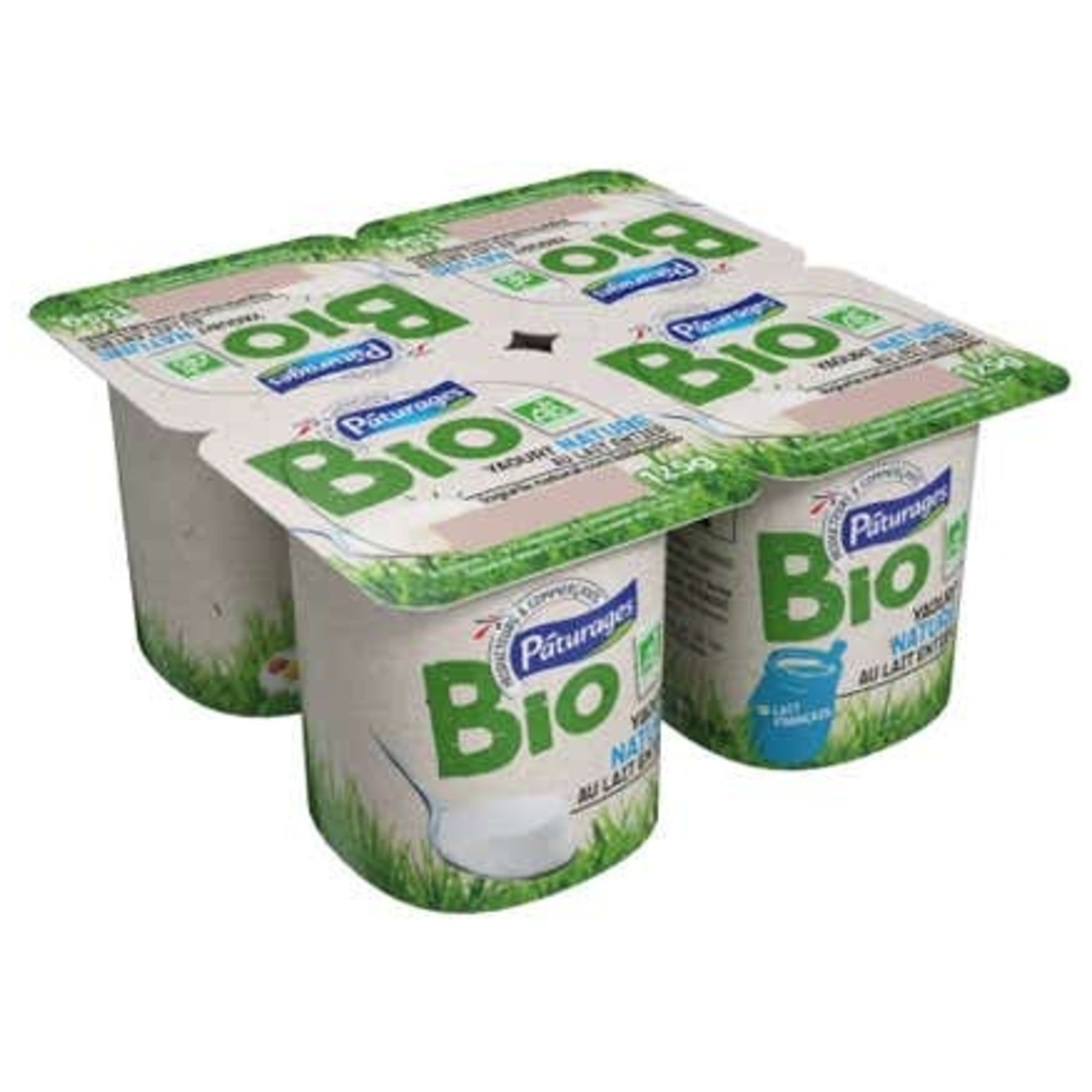 Pâturages BIO přírodní jogurt 4*125g