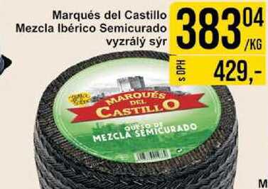 Marqués del Castillo Mezcla Ibérico Semicurado vyzrálý sýr 1kg 