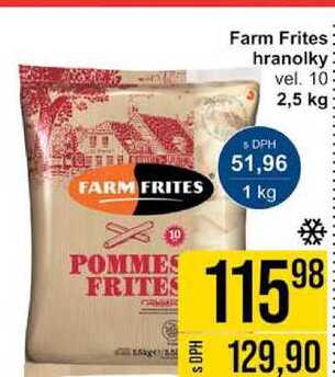  Farm Frites hranolky vel. 10 2,5 kg