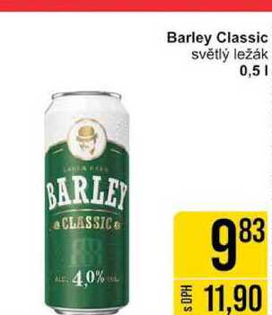 Barley Classic světlý ležák 0,5l v akci