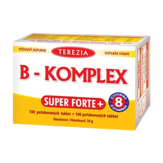 TEREZIA B-KOMPLEX super forte+ 100 potahovaných tablet
