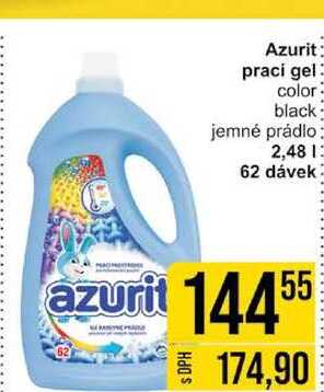 Azurit praci gel color black jemné prádlo 2,48l