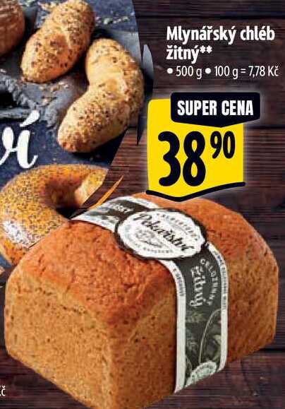 Mlynářský chléb žitný 500 g 