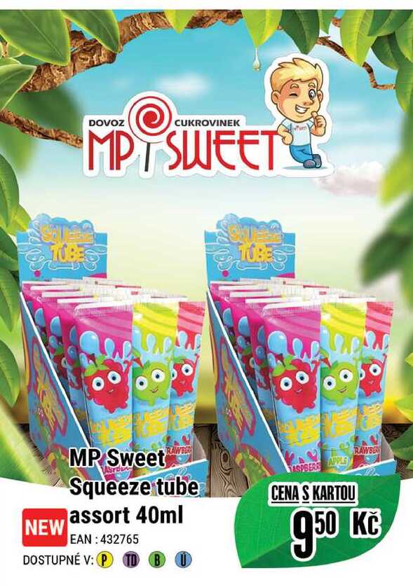 MP Sweet Squeeze tube assort 40ml 