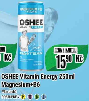 OSHEE Vitamin Energy 250ml Magnesium+B6 
