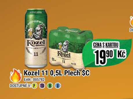 Kozel 11 0,5L Plech $C  