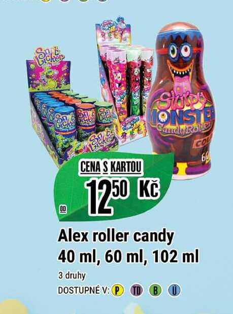 Alex roller candy 40 ml, 60 ml, 102 ml  
