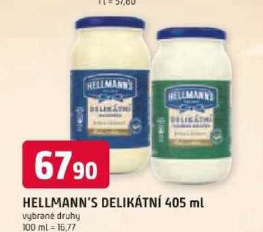 Hellmann's Majonéza Delikátní 405ml