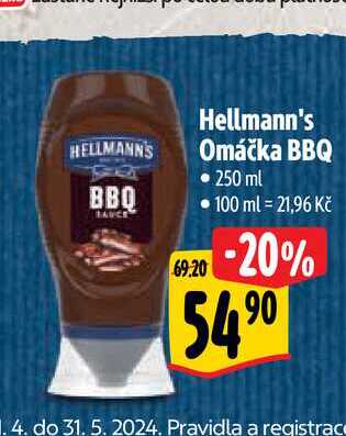  Hellmann's Omáčka BBQ 250 ml  