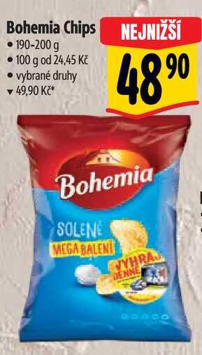 Bohemia Chips, 190-200 g 