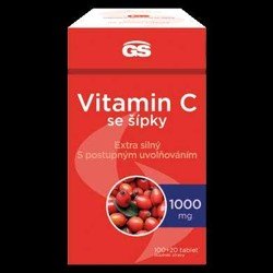 GS Vitamin C1000 se šípky 100 + 20 tablet
