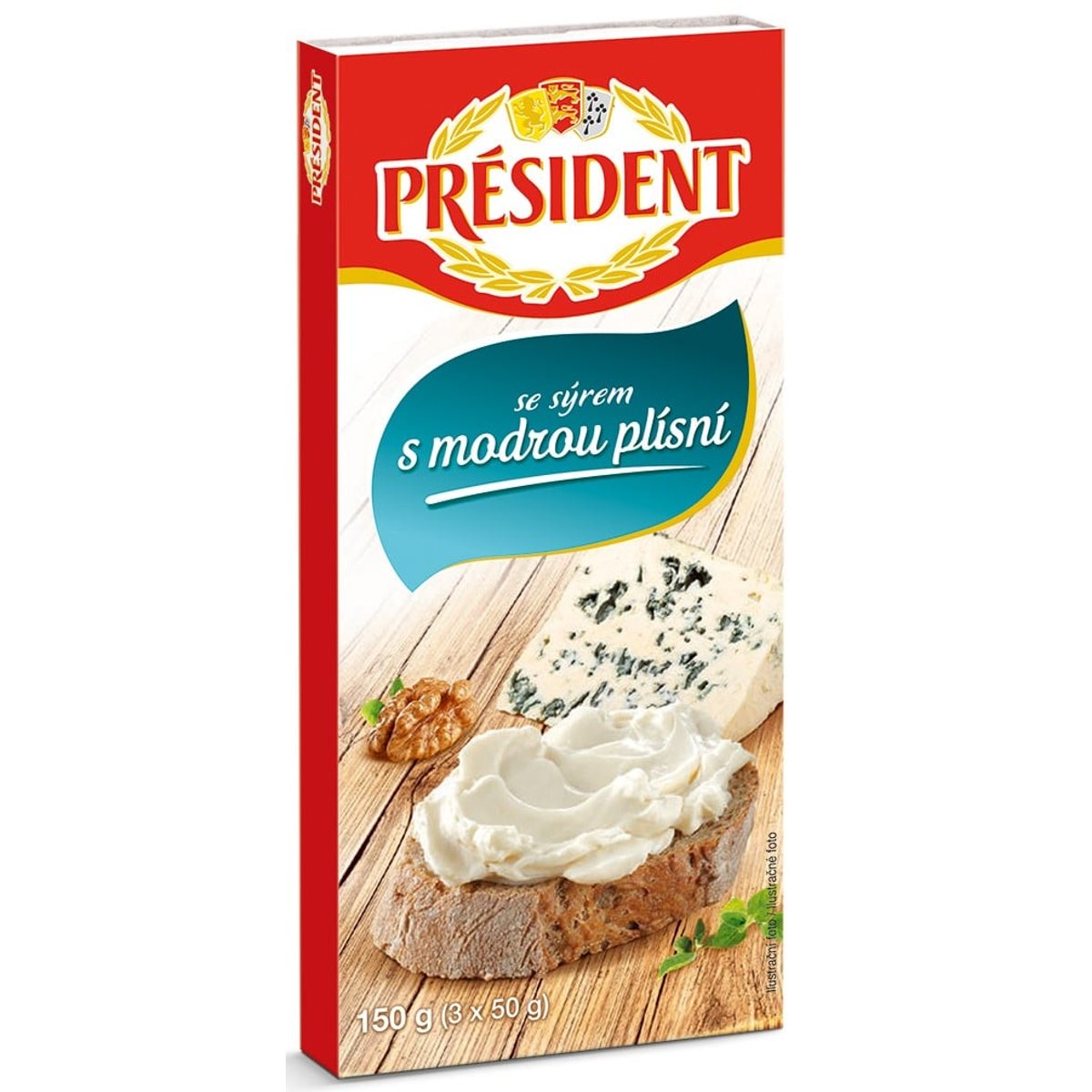 Président Tavený sýr s modrou plísní