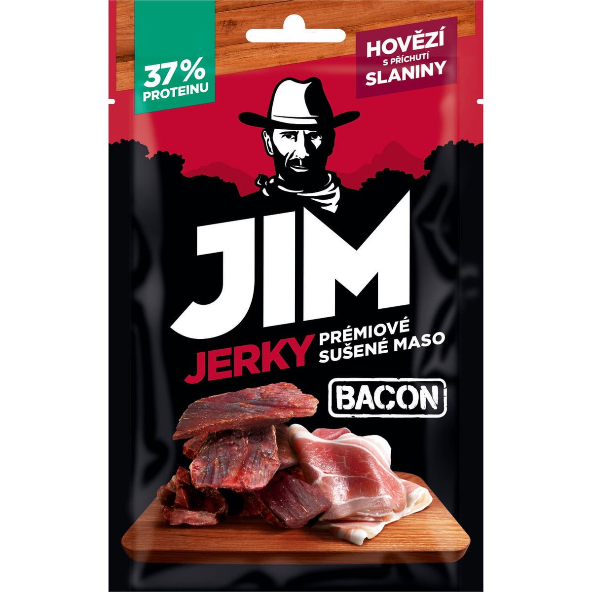 Jim Jerky hovězí se slaninou