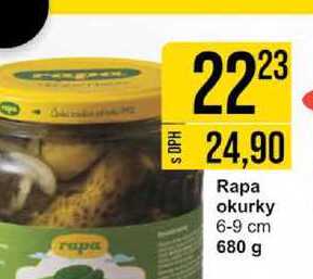 Rapa okurky 6-9 cm 680 g 