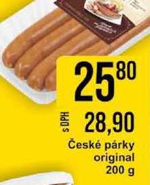 České párky original 200 g 