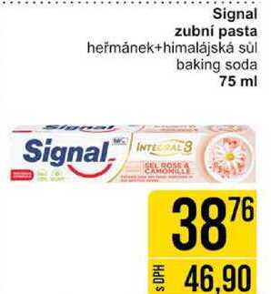 Signal zubní pasta heřmánek+himalájská súl baking soda 75 ml 