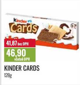 KINDER CARDS 128g  