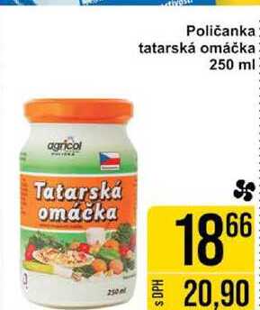 Poličanka tatarská omáčka 250 ml