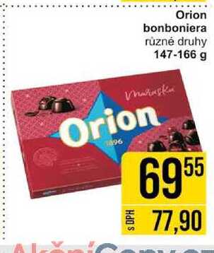 Orion bonboniera různé druhy 147-166 g 