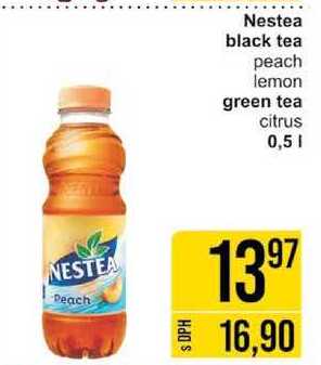 Nestea black tea peach lemon green tea citrus 0,5l