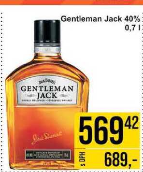 Gentleman Jack 40% 0,7 l