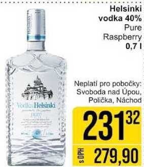Helsinki vodka 40% Pure Raspberry 0,7l