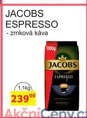 JACOBS ESPRESSO - zrnková káva 1,1kg 