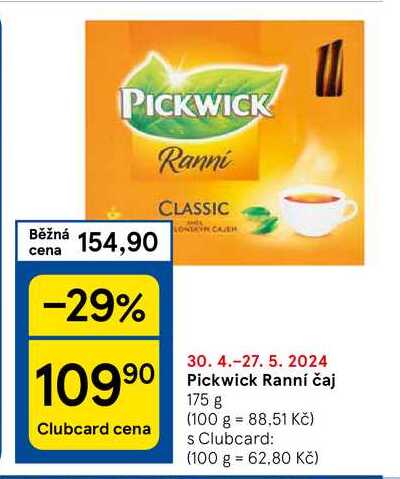 Pickwick Ranní čaj, 175 g 