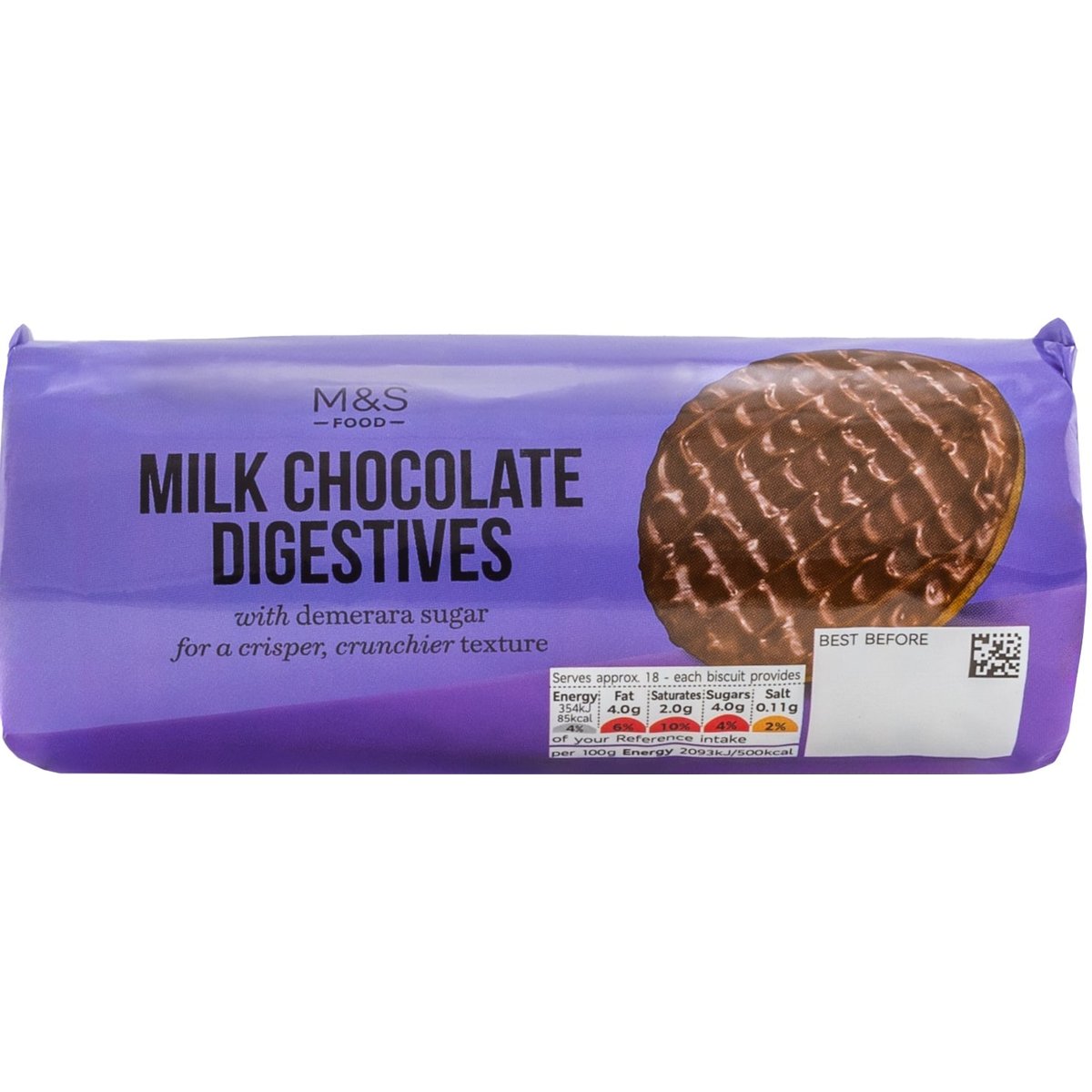 Marks & Spencer Pšeničné sušenky polomáčené v mléčné čokoládě