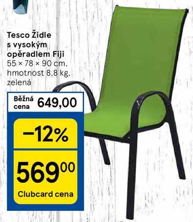 Tesco Židle s vysokým opěradlem Fiji 55 x 78 x 90 cm