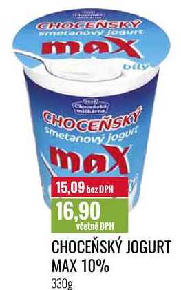 CHOCEŇSKÝ JOGURT MAX 10% 330g 