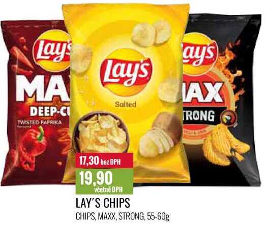 LAY'S CHIPS 55-60g