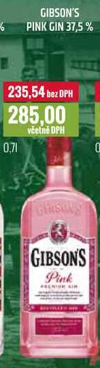 GIBSON'S PINK GIN 37,5% 0,7l